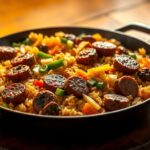 3 Cajun Sausage and Rice Skillet RECIPES