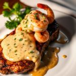 3 Steak with Creamy Cajun Shrimp Sauce RECIPES