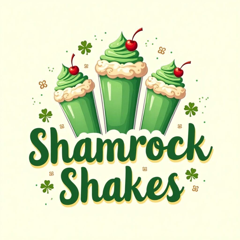 A countertop with fresh ingredients for a homemade Shamrock Shake, including mint leaves, vanilla ice cream, milk, green food coloring, and a blender.