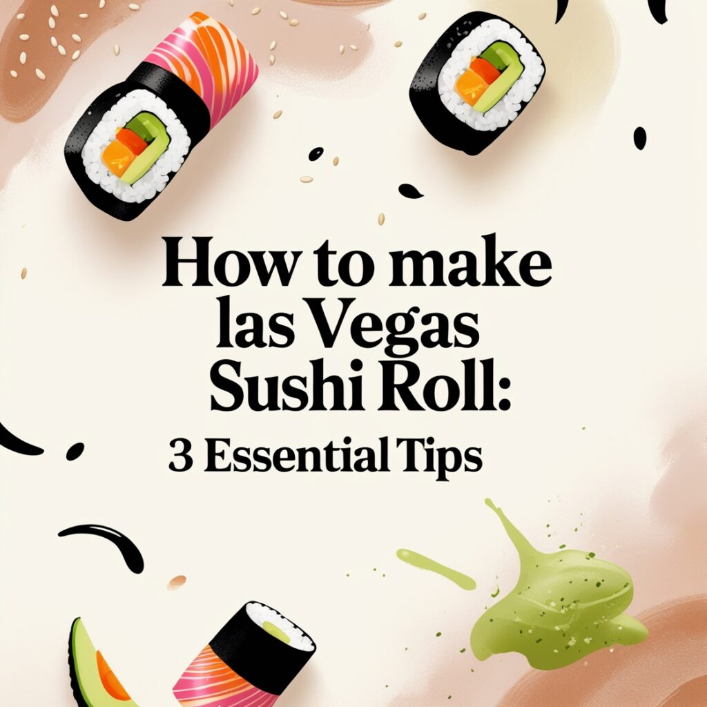 Master the art of creating the iconic Las Vegas roll sushi at home with this step-by-step guide.