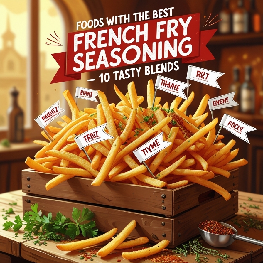 Foods with the Best French Fry Seasoning – 10 Tasty Blends 2 Want crispy, flavorful fries? Learn how to make the perfect fry seasoning with simple ingredients. Try these tasty blends now!