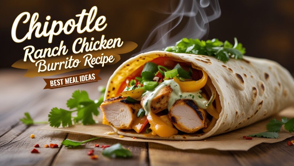 Chipotle Ranch Grilled Chicken Burrito Recipe: Best Meal Ideas 2 Craving a delicious, easy meal? Make this Chipotle Ranch Grilled Chicken Burrito Recipe using juicy chicken breast.