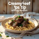 Creamy Beef Tips with Egg Noodles: A Delicious Meal