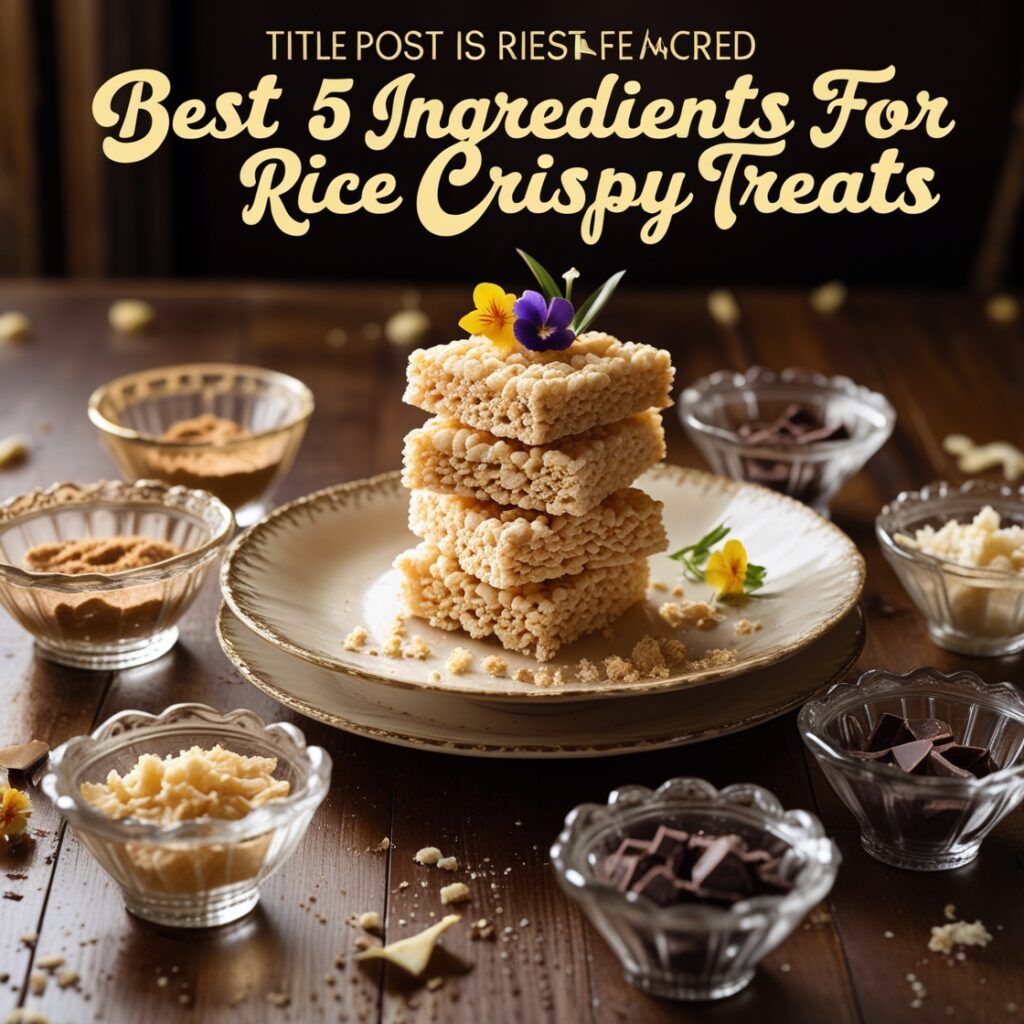 Craving a guilt-free treat? Learn the best 5 ingredients for sugar-free rice crispy treats