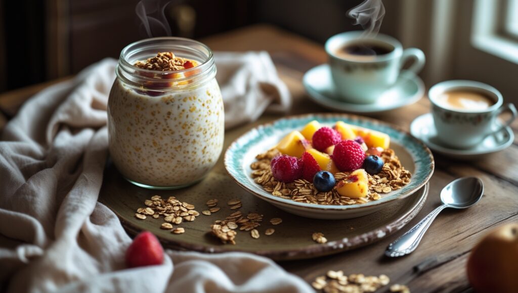 What to Eat in a Day as a Vegan: 5 Delicious Plant-Based Meals 3 Overnight oats are the ultimate make-ahead breakfast for busy mornings.