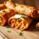 buffalo chicken egg rolls recipe