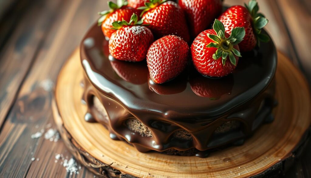 chocolate-covered strawberries cake ideas