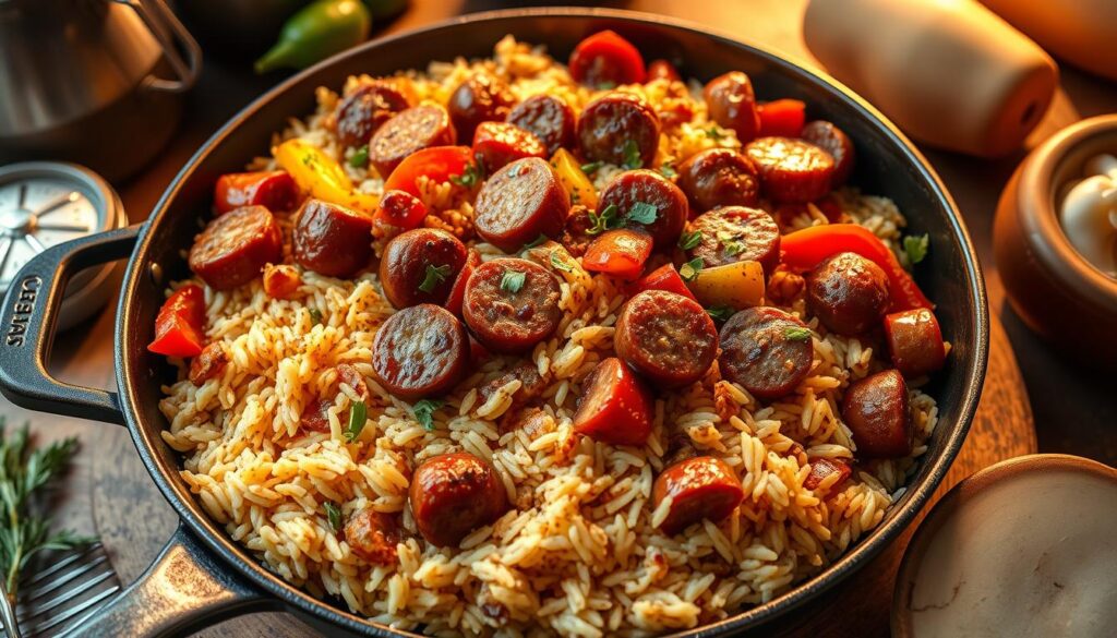 delicious cajun rice skillet