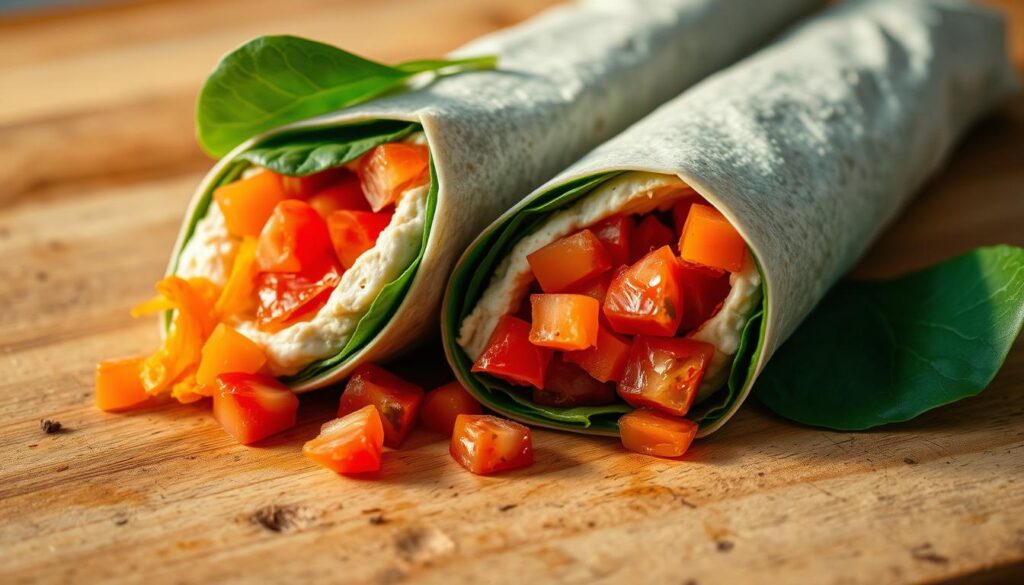 delicious hummus wraps