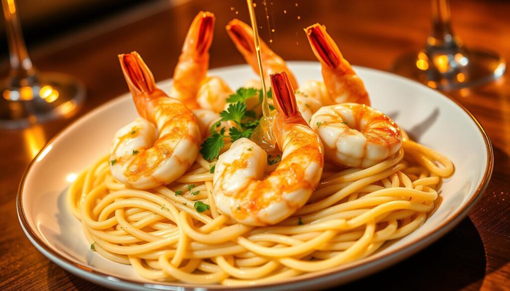 delicious shrimp scampi