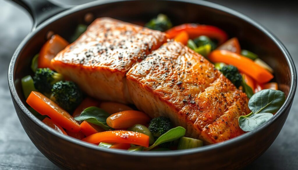 easy salmon bowls