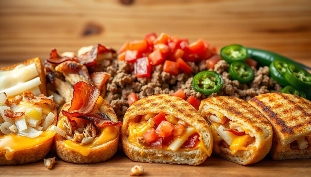 grilled cheese burrito fillings