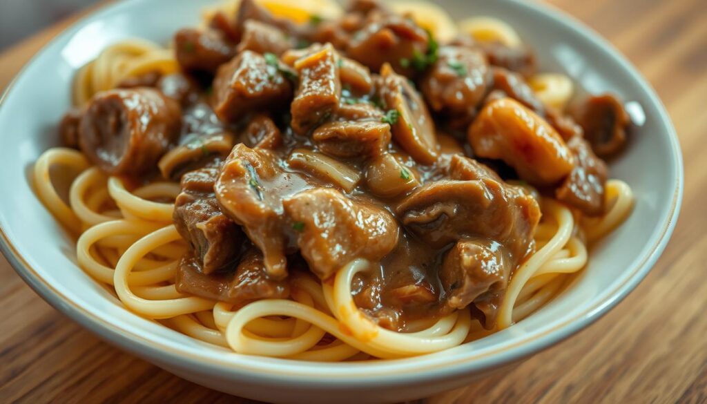 Creamy Beef Tips with Egg Noodles: A Delicious Meal 2 Radiant Repasts: Redefining the Red Carpet of Recipes