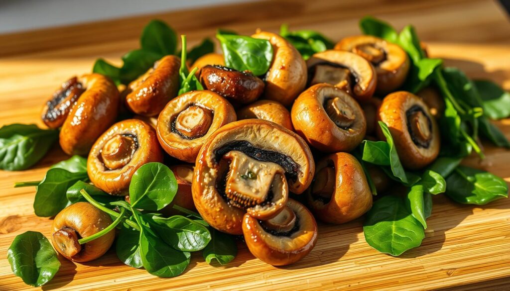 sautéed mushrooms and spinach recipes
