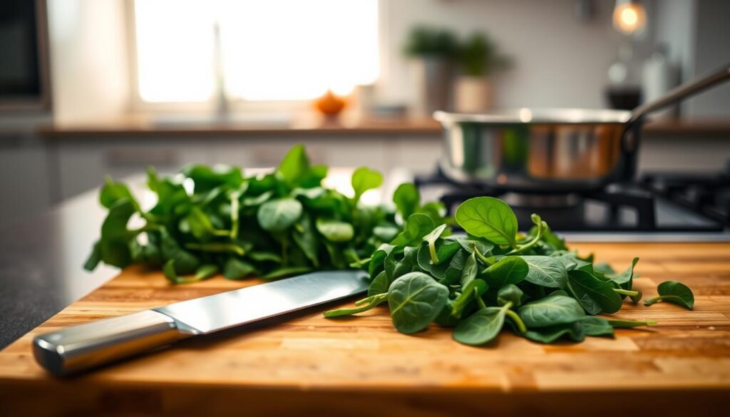 spinach preparation