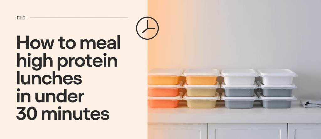 How to Meal Prep High Protein Lunches in Under 30 Minutes 2 Tired of bland, uninspired meal prep? If you're looking to build muscle or simply maintain a high protein diet