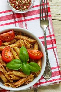 10 Healthy Food Recipes Ideas Teens Will Love 4 Whole Wheat Pasta with Tomatoes, Basil, Olive Oil , Seasonings Stock Image - Image of diet ...