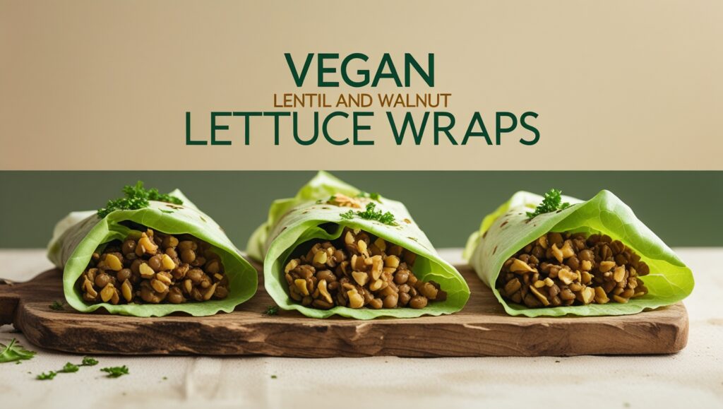Vegan Recipes: 7 Irresistible Lettuce Wraps to Try Today 6 Vegan Lentil and Walnut Lettuce Wraps