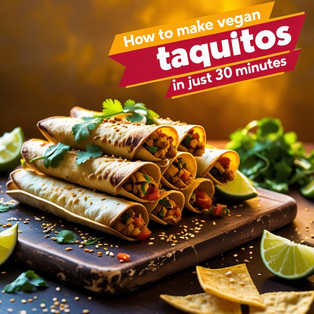 Want a tasty snack in a hurry? Try our vegan taquitos recipe! Enjoy delicious, healthy meals with these quick vegan recipes.