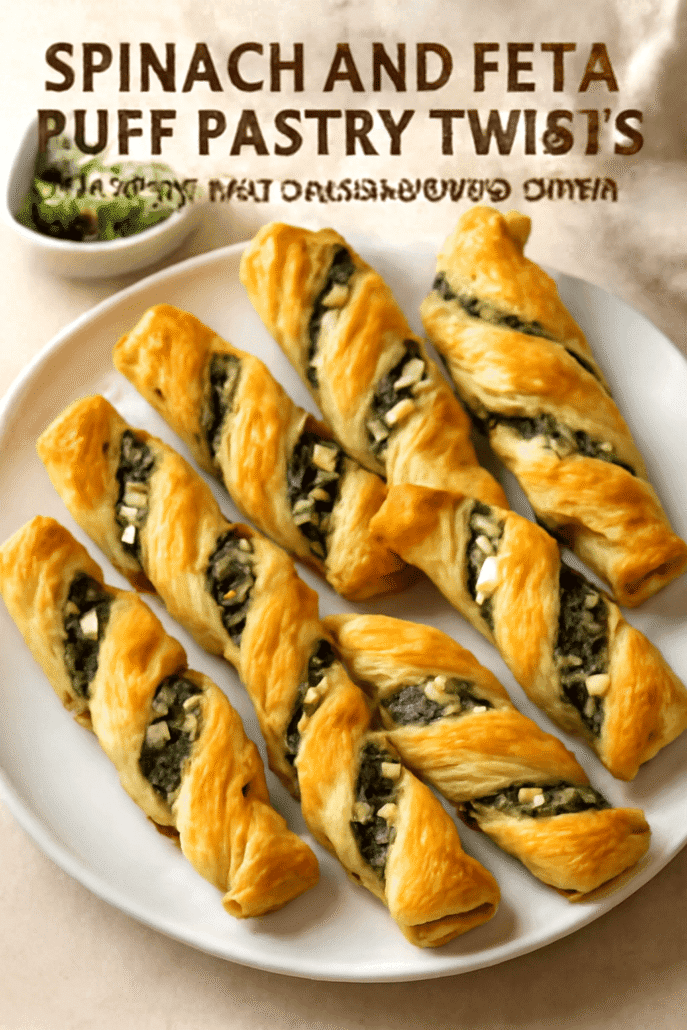 Spinach and Feta Puff Pastry Twists Recipe: Flaky, Savory, and Crowd-Pleasing Appetizer