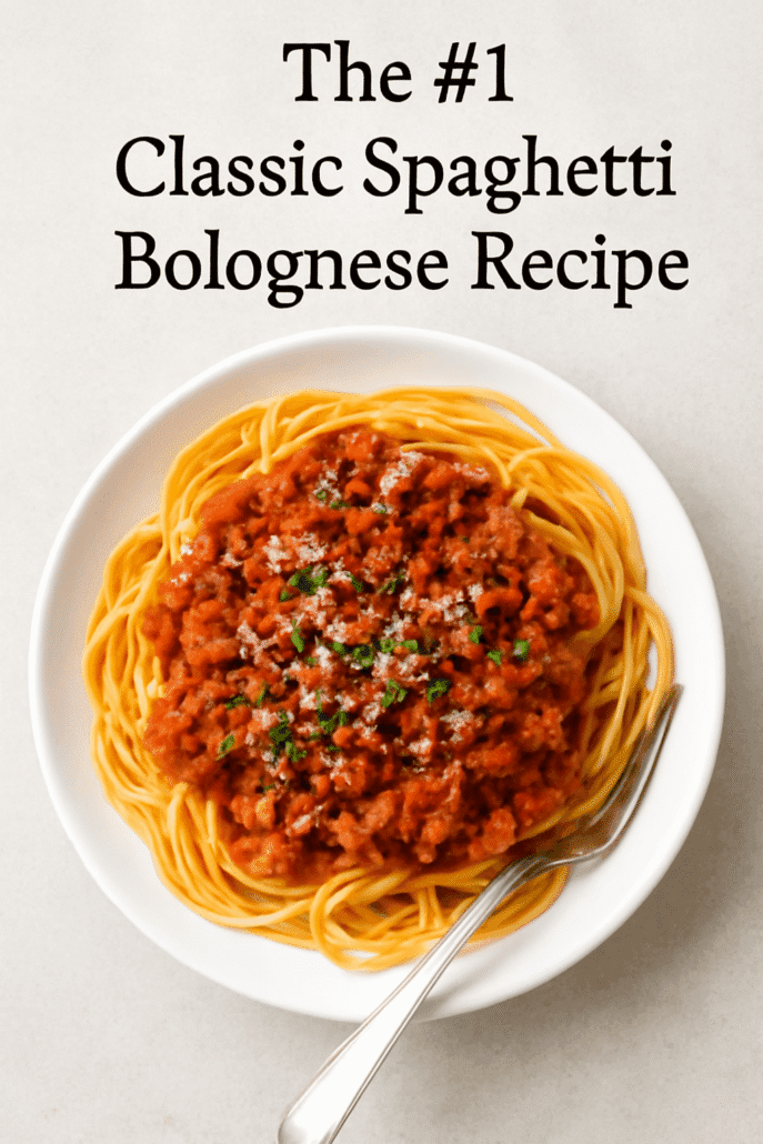 The #1 Classic Spaghetti Bolognese Recipe