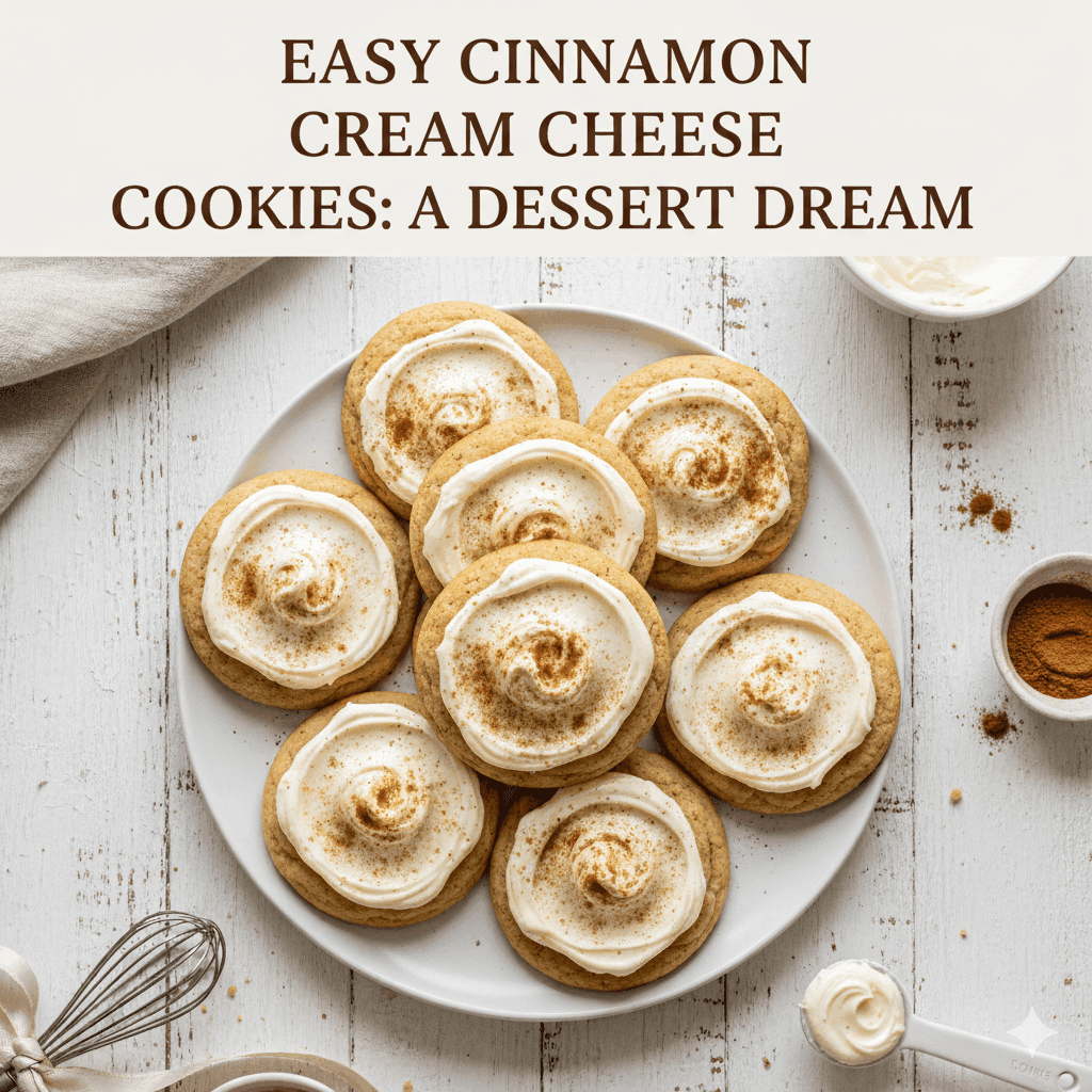 The Ultimate Soft & Chewy Cinnamon Cream Cheese Cookie Recipe