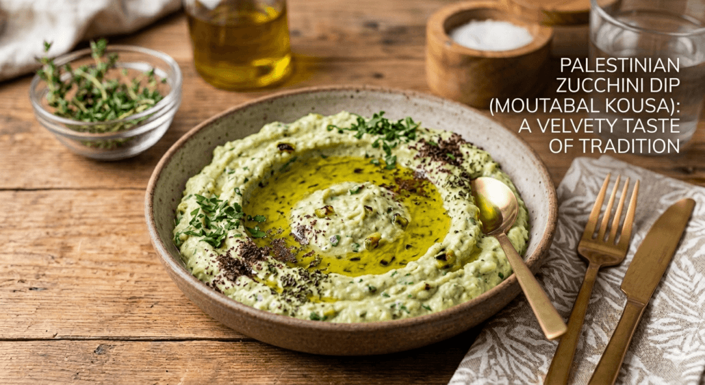Gemini a dit Palestinian Zucchini Dip (Moutabal Kousa): A Velvety Taste of Tradition