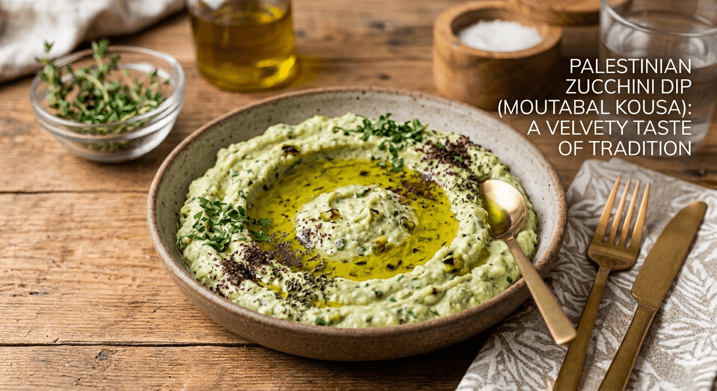 Gemini a dit Palestinian Zucchini Dip (Moutabal Kousa): A Velvety Taste of Tradition