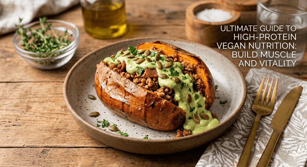 The Ultimate Guide to High-Protein Vegan Nutrition: Build Muscle and Vitality